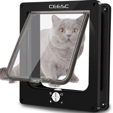 rfid reader cat door|internal door with cat flap.